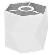 Oprawy, klosze i abażury - Biały, gięty abażur, na żarówkę E27 - miniaturka - grafika 1
