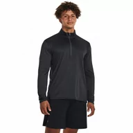 Koszulki sportowe męskie - Męski longsleeve treningowy Under Armour UA Tech Vent 1/2 Zip - czarny - UNDER ARMOUR - miniaturka - grafika 1
