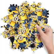 Szkolne artykuły papiernicze - NAKLEJKI ETYKIETY NA ZESZYT NALEPKA Z POSTACIAMI MINIONKI WZORY 6 SZT - miniaturka - grafika 1