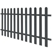 Ogrodzenia - vidaxl Płot sztachetowy, 200x100 cm, WPC, szary - miniaturka - grafika 1