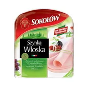 Pasztet i przetwory mięsne - Szynka włoska plastry 140 g Sokołów - miniaturka - grafika 1