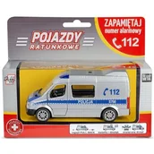 Samochody i pojazdy dla dzieci - Samochód DAFFI Pojazdy ratunkowe Policja B-434 - miniaturka - grafika 1