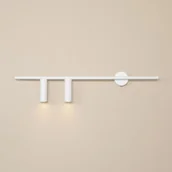 Lampy ścienne - Trevo Lewy kinkiet 2-punktowy biały 1104D - miniaturka - grafika 1