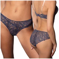 Majtki damskie - Majtki Agio DM-6343 beżowo-niebieskie - Rozmiar XL - miniaturka - grafika 1