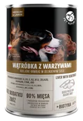 Mokra karma dla psów - PETREPUBLIC Kawałki z wątróbką i warzywami w sosie puszka dla psów 1250g - miniaturka - grafika 1