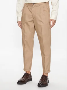Redefined Rebel Chinosy Kevin 226112 Beżowy Regular Fit - Spodnie męskie - miniaturka - grafika 1