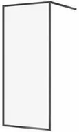 Kabiny prysznicowe - CERSANIT Kabina prysznicowa WALK-IN LARGA czarna 90x200 szkło transparentne S932-138 - miniaturka - grafika 1