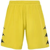 Spodenki męskie - Kappa Męskie spodnie sportowe Dorgo, zielone limonkowe, czarne, S - miniaturka - grafika 1