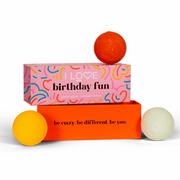 Kosmetyki do kąpieli - I Love Birthday Fun zestaw kul do kąpieli 3x150g - miniaturka - grafika 1