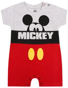 Szaro-czerwony rampers z wizerunkiem Myszki Mickey 12-18 m 86 cm - Rampersy - miniaturka - grafika 1