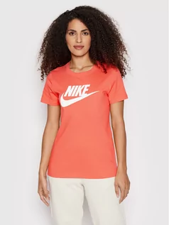 Koszulki i topy damskie - Nike T-Shirt Essential BV6169 Pomarańczowy Regular Fit - grafika 1