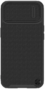 Nillkin Textured S Magnetic Case etui iPhone 14 Plus pokrowiec MagSafe z osłoną na aparat czarny - Etui i futerały do telefonów - miniaturka - grafika 1