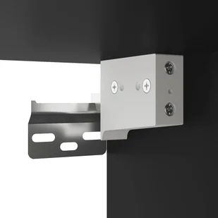 Wiszące szafki, 2 szt., czarne, materiał drewnopochodny Lumarko! - Szafki do salonu - miniaturka - grafika 11