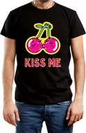 Koszulki męskie - T-SHIRT MĘSKI PREZENT DLA CHŁOPAKA NA WALENTYNKI KOSZULKA CZARNA R-XL A548 - miniaturka - grafika 1