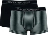 Majtki męskie - Emporio Armani "2 Pack" bokserki - 1112103F542 - Niebieski - Rozmiar: L(EU) - miniaturka - grafika 1