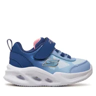 Buty dla dziewczynek - Sneakersy Skechers Ombre Deluxe 303714N Niebieski - miniaturka - grafika 1