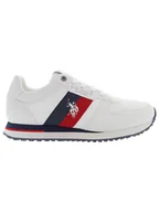 Trampki męskie - U.S. Polo Assn. Sneakersy w kolorze białym - miniaturka - grafika 1