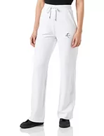 Spodnie damskie - Love Moschino Spodnie damskie Wide Leg Jogger Casual Pants, optical white, 42 - miniaturka - grafika 1
