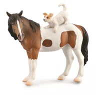 Figurki dla dzieci - Collecta Koń Klacz I Pies Terier - 88891 - XL - miniaturka - grafika 1
