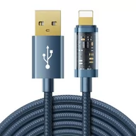 Kable USB - Joyroom kabel USB - Lightning do ładowania / transmisji danych 2,4A 20W 2m niebieski S-UL012A20 - miniaturka - grafika 1