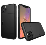 Etui i futerały do telefonów - Etui ochronne do Apple iPhone 11 Pro 2019 5,8 cala Ultra Slim Case Karta kredytowa Zderzak Czarny - miniaturka - grafika 1