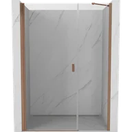 Ścianki i drzwi prysznicowe - Mexen Mist-B drzwi prysznicowe uchylne 115 cm, transparent, miedź szczotkowana - 8A2-115-001-65-00 - miniaturka - grafika 1