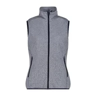 Kamizelki damskie - CMP Damska kamizelka z dzianiny Knit-Tech B.Blue-Biały, 40 - miniaturka - grafika 1