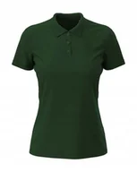 Koszulki i topy damskie - Koszulka damska polo T-shirt Polówka Stedman ST9160 Bottle Green M - miniaturka - grafika 1