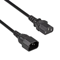 Kable - Przedłużacz zasilania C13 / C14 Akyga AK-PC-07C 3m - miniaturka - grafika 1