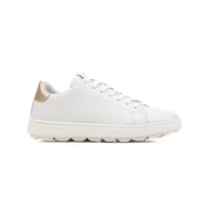 Półbuty damskie - Damskie Sneakersy GEOX D SPHERICA ECUB-1 A D45WEA-09BNF-C1327 – Biały - miniaturka - grafika 1