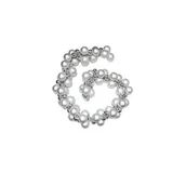 Bombki - Girlanda z bombek srebrna 1,5 m - miniaturka - grafika 1