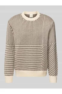 Sweter wełniany o kroju regular fit z okrągłym dekoltem - CK Calvin Klein - Swetry męskie - miniaturka - grafika 1