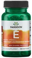 Serce i układ krążenia - SWANSON Witamina E Naturalna 400 iu 100 kapsułek - miniaturka - grafika 1