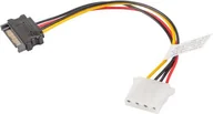 Kable komputerowe i do monitorów - Lanberg Molex - SATA, 0.15m, Wielokolorowy CA-SAHD-10CU-0015 - miniaturka - grafika 1