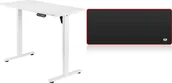 Biurka gamingowe - Biurko Mozos Biurko Mozos ED PRO WH Białe 120 cmx60 cm + Podkładka XDP1260 - miniaturka - grafika 1