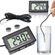 Termometry domowe - Termometr Elektroniczny Z Sondą Do Akwarium Pokojowy Czujnik Temperatury - miniaturka - grafika 1
