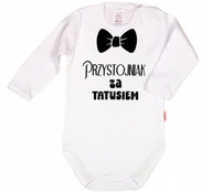 Body dla niemowląt - BODY NAPIS nadruk PRZYSTOJNIAK ZA TATUSIEM r 104 KLEKLE - miniaturka - grafika 1
