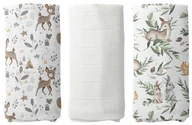 Pieluchy - PIELUCHY MUŚLINOWE PIELUSZKI PREMIUM ZESTAW 3szt 60x75cm PRODUKT POLSKI - miniaturka - grafika 1
