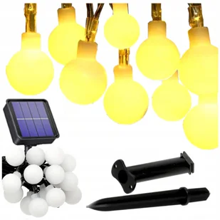 Girlanda Solarna Ogrodowa Zewnętrzna 5m 30x Led - Girlandy - miniaturka - grafika 1