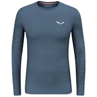 Koszulki sportowe męskie - Koszulka męska Salewa Cristallo Warm Amr M L/S Tee. Rozmiar: XL / Kolor: ciemnoniebieski/biały - miniaturka - grafika 1