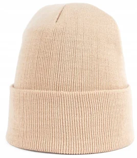 Czapka Zimowa Damska Męska Beanie Podwijana Uniwersalna Casualowa Jesienna - Czapki damskie - miniaturka - grafika 1