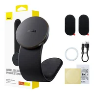 Uchwyty samochodowe do telefonów - Uchwyt samochodowy z ładowarką Baseus C02 Pro Series - miniaturka - grafika 1