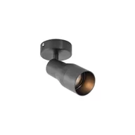 Lampy sufitowe - QAZQA Nowoczesny sufitowy reflektor Stanley, kolor ciemnoszary, oprawa GU10, Ø50 mm - miniaturka - grafika 1