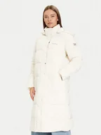 Płaszcze damskie - Guess Jeans Płaszcz zimowy W4BL26 WGII2 Beżowy Regular Fit - miniaturka - grafika 1