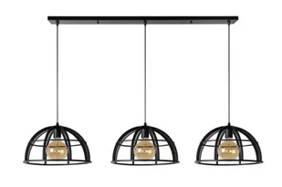 Lucide DIKRA Czarna 3xE27 Lampa wisząca 76464/03/30 76464/03/30 - Lampy sufitowe - miniaturka - grafika 1