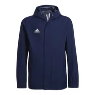 Moda i Uroda OUTLET - Kurtka adidas Entrada 22 All-Waether Jr (kolor Granatowy, rozmiar 116) - miniaturka - grafika 1