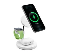 Ładowarki do telefonów - Puro 3w1 MAgSafe Biały - miniaturka - grafika 1