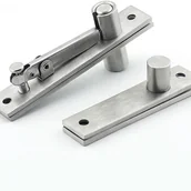 Zawiasy, okucia i inne akcesoria - Zawiasy obrotowe ze stali nierdzewnej, regulowane w zakresie 360°, niewidoczne, do drzwi szafek drewnianych. - miniaturka - grafika 1