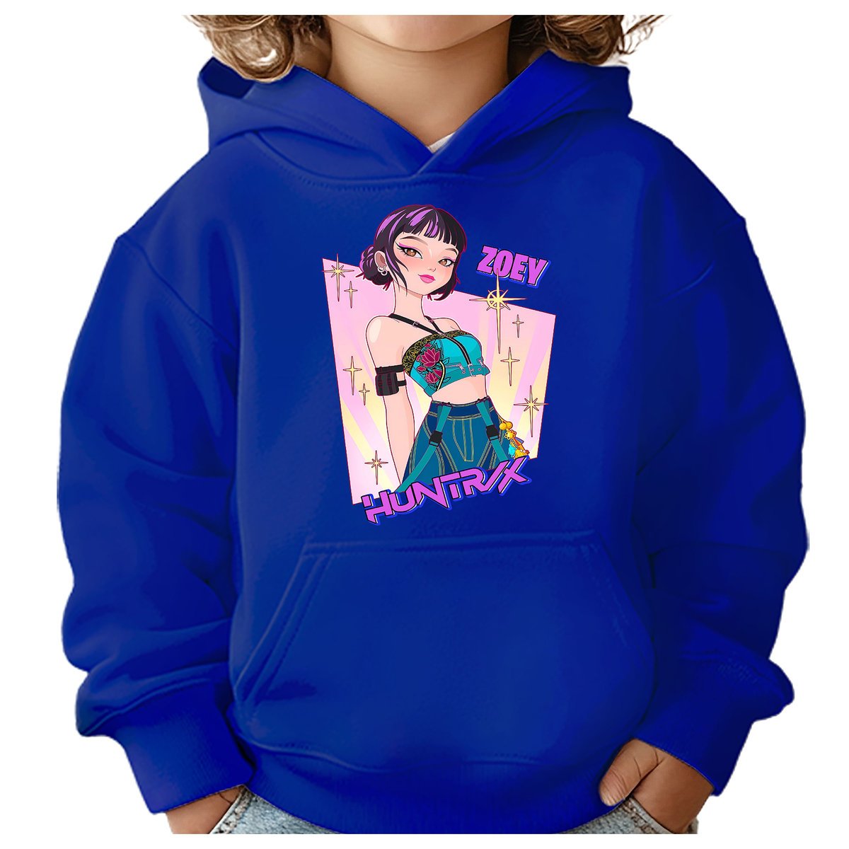 BLUZA DZIECIĘCA HUNTRIX ZOEY KPOP 122-128 Z KAPTUREM BAWEŁNIANA JAKOŚĆ