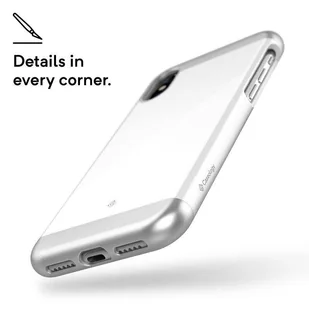 Caseology Savoy Case - Etui iPhone Xs / X (White) - Etui i futerały do telefonów - miniaturka - grafika 6